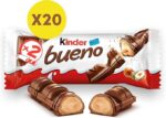 Kinder Bueno Caja Completa 20 x 43 g (40 Barritas, 860 g Total) - Chocolate con Leche y Relleno de Avellana - Distribuido por Laborawi - Imagen 2