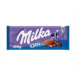 MILKA Chocolate con leche y trozos de galleta Oreo 100 g× 1 ud ,Milka Tableta de Chocolate con Leche de los Alpes,125 g - Imagen 3