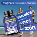 Megneta Magnesio Complex 12-en-1  120 Cápsulas  Citrato + Glicinato+Malato Fórmula de Magnesio de Alta Calidad para Uso Diario - Imagen 3