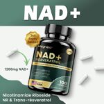 Megneta NAD+ Energía y Envejecimiento Saludable con Trans-Resveratrol 100 Cápsulas Suplemento Fitness - Imagen 8